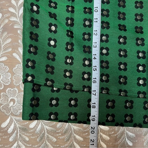 Anthropologie HD in Paris Green Floral Patterned Women's Skirt -Size 8 -SK05 - Picture 8 of 9